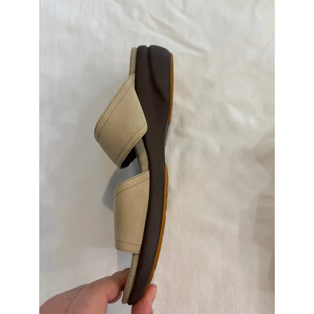 Dansko Isabel Tan Leather Adjustable ortho comfort Slide Sandals Womens 39 8.5-9 - Picture 9 of 12